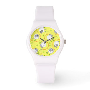 Oveja galesa, reloj de pulsera blanco para siempre
