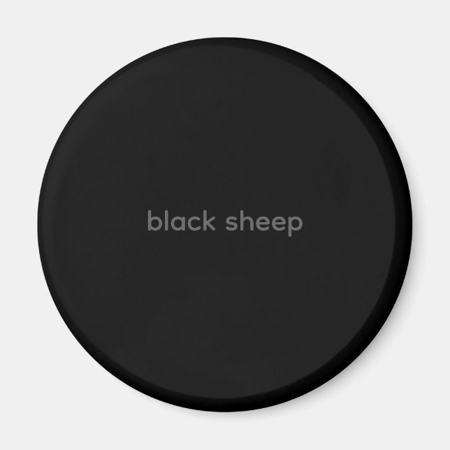 Oveja Negra - Imán de Tipografía (Frente)