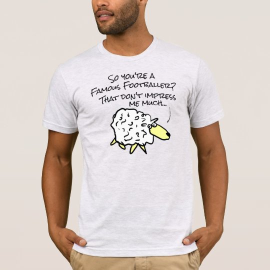 Oveja no impresionada - Famosa camiseta del futbol - Zazzle.es