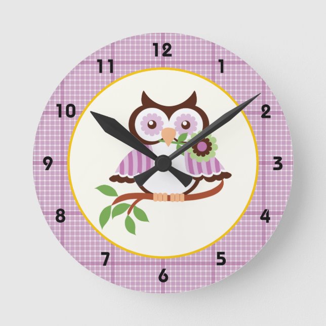 Oveja primaveral con reloj de pared de borde de pl (Anverso)