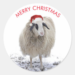 OVEJAS CON PEGATINAS del PERSONALIZABLE Santa hat