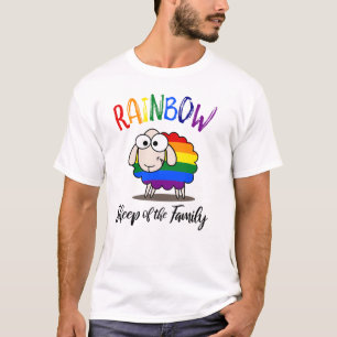 OVEJAS DE LLUVIA DE LA CAMISETA DE LA FAMILIA