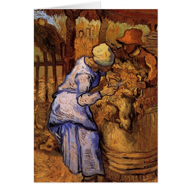 Ovejas (después del Millet) de Vincent van Gogh (Frente)