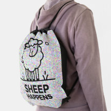 OVEJAS FUE DIFÍCIL regalo de mochila Drawstring