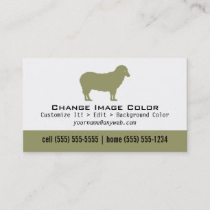 Ovejas - tarjeta de visita personal