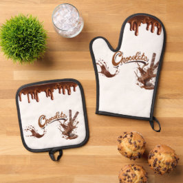 Oven Mitt and Pot Holders Set