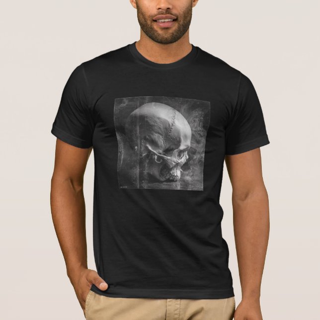 Over Bite — Camiseta gótica de cráneo de arte fino (Anverso)