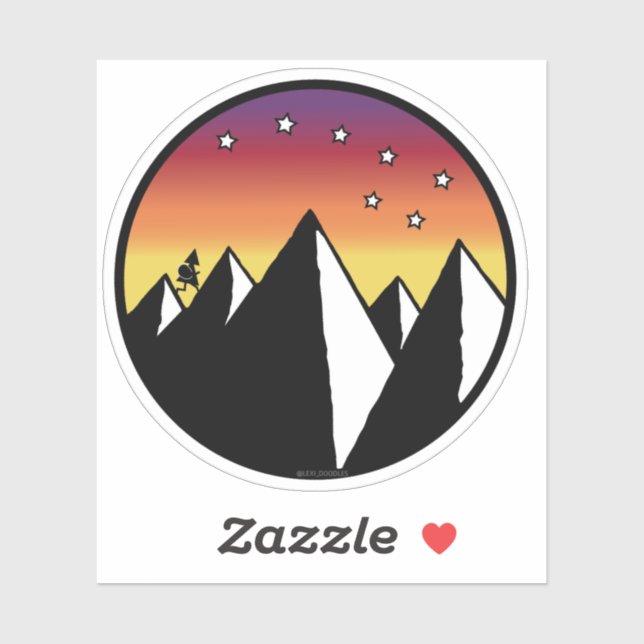 Over Hill Over Dale - Pegatina (Hoja)