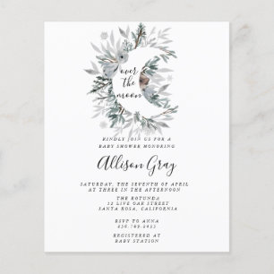 Over the Moon Baby Shower   Folleto presupuestario