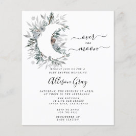 Over the Moon Baby Shower | Folleto presupuestario