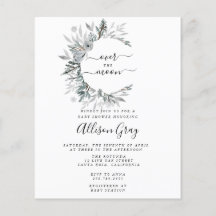 Over the Moon Baby Shower | Folleto presupuestario