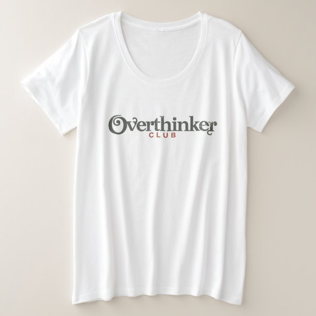 Overthinker Club – Vintage Minimalist (Anverso del diseño)