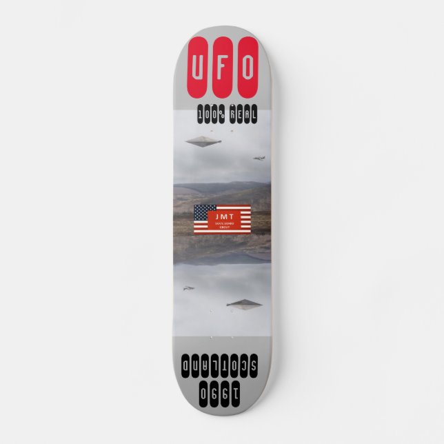 OVNI  1990  ESCOCIA REAL Patineta (Anverso)