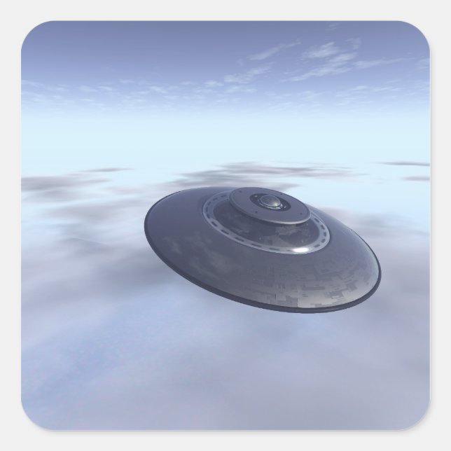 OVNI en el Pegatina de vuelo (Anverso)