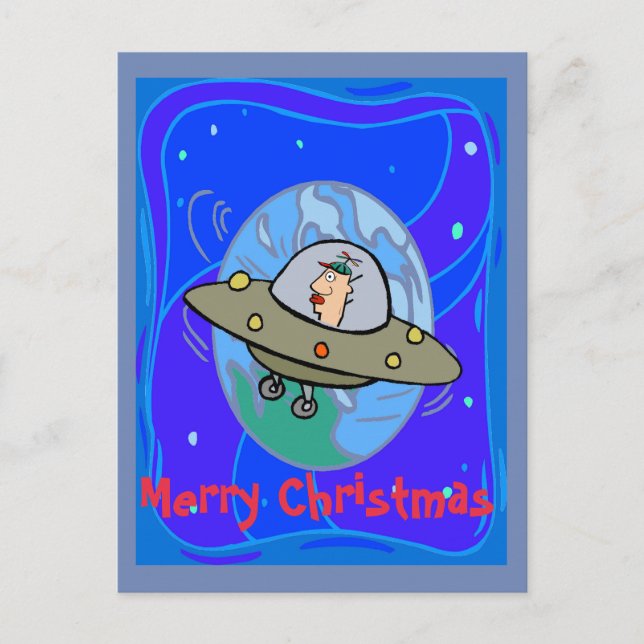 OVNI,Feliz Navidad, cambia el texto de la tarjeta  (Anverso)