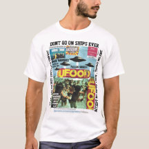 OVNIS NO VAN EN BARCOS. Camiseta oscura básica