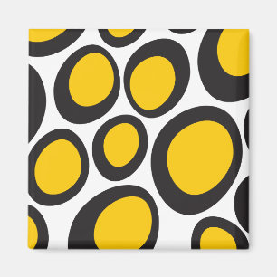 Ovvio imán negro y amarillo