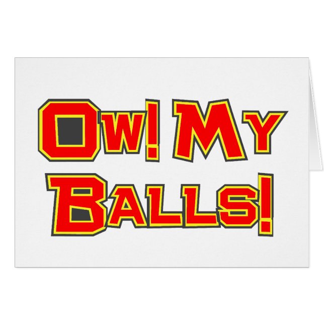 ¡Ow! ¡Mis bolas! (Anverso (Horizontal))