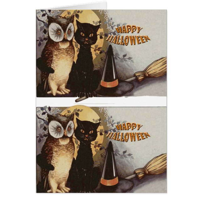 Owl and Cat Halloween (Frente)
