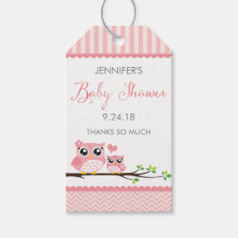 Owl Baby Shower Favor Tag | Etiqueta de colza de c