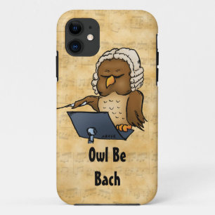 Owl Be Bach Funny iPhone 5 Funda