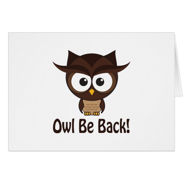 Owl Be Back (Anverso (Horizontal))