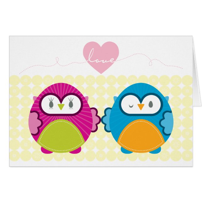 OWL LOVE :: chica brillante + niño (Anverso (Horizontal))