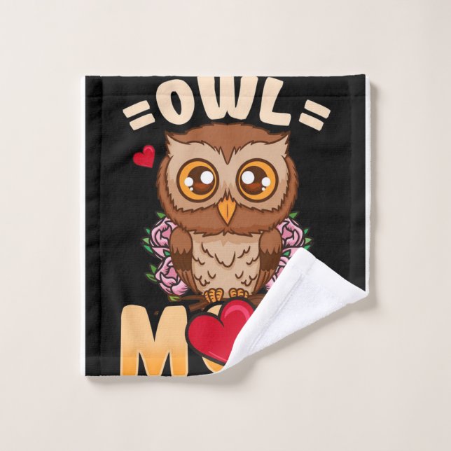 Owl Mom | Regalo Para La Propietaria Lechuza (Toallita)