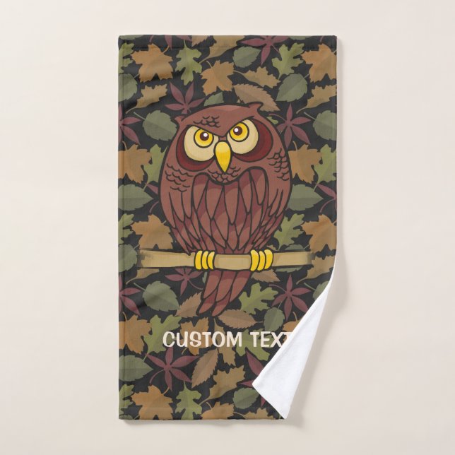 Owl Personalizado (Toalla de mano)