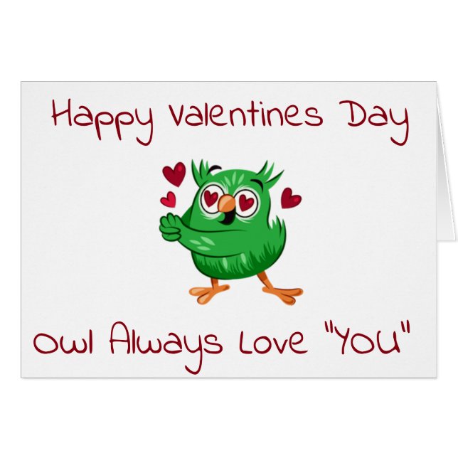 ***OWL*** SIEMPRE TE AMO - MI VALENTINA (Anverso (Horizontal))