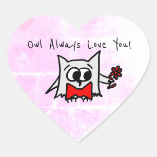 Owl siempre te quiere Pegatina