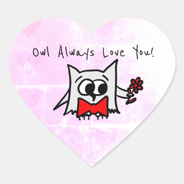 Owl siempre te quiere Pegatina (Anverso)