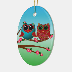 Owl te encantará Ornamento Oval