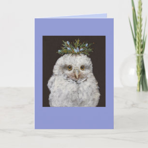Owlet con tarjeta de cedro