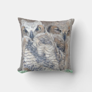 Owlettes Baby Owls Cojín decorativo decorativo