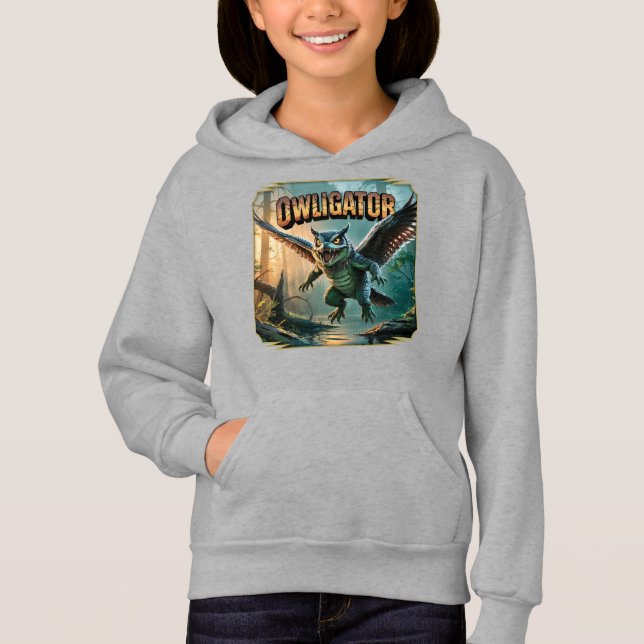 Owligator Illustration – Owl Alligator Funny Scary (Anverso)