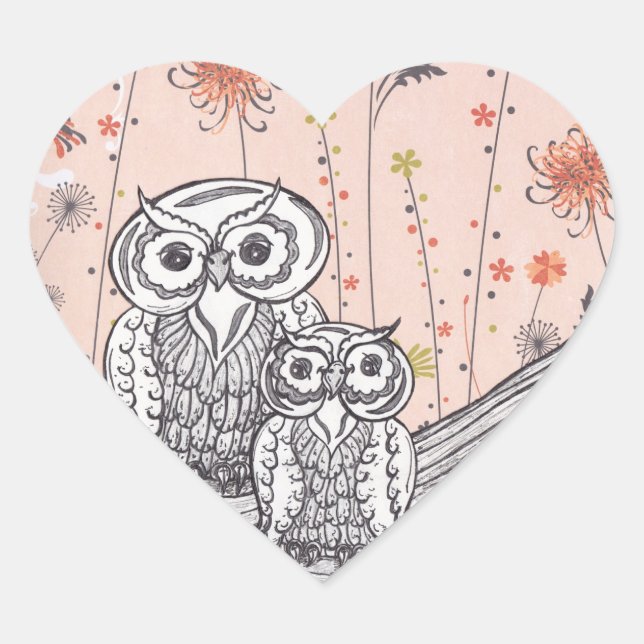 Owls 15 pegatinas (Anverso)