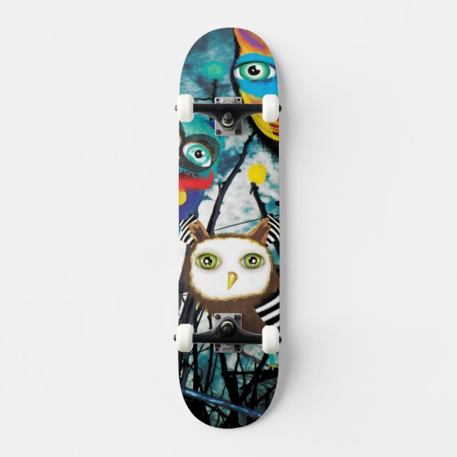 Owls Skateboard (Anverso)