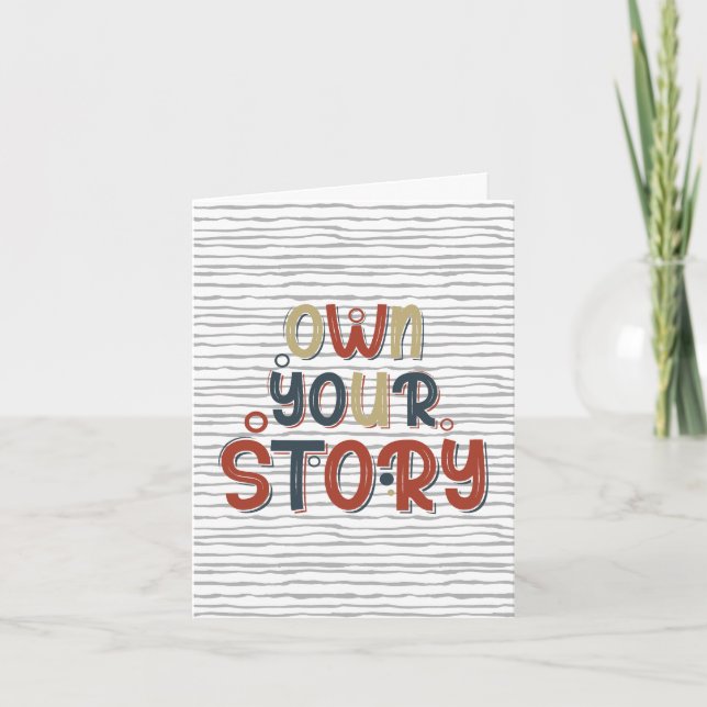 Own Your Story – Inspirational Typography Design (Anverso)