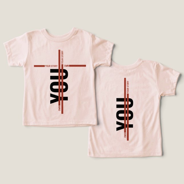 Own Your Story Shirt – Bold Motivational Quote (Diseño Anverso y Reverso)