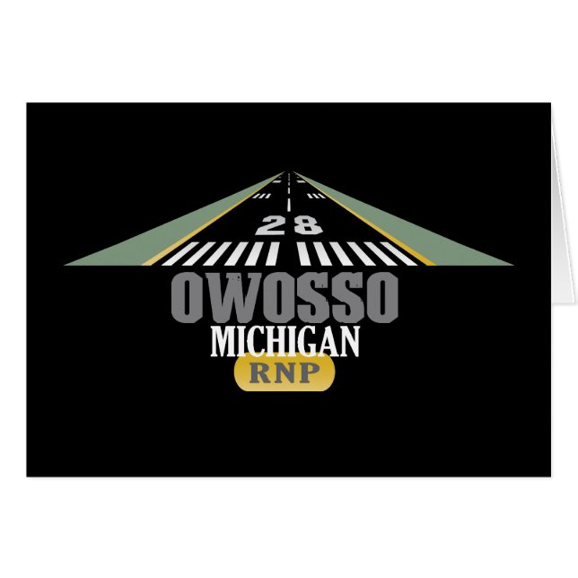 Owosso MI - Airport Runway (Anverso (Horizontal))