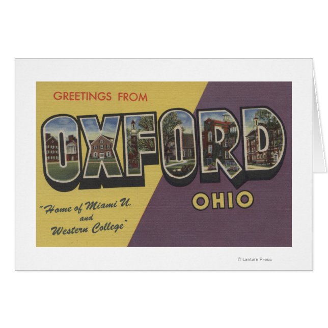 Oxford, Ohio - Miami U & Western College (Anverso (Horizontal))