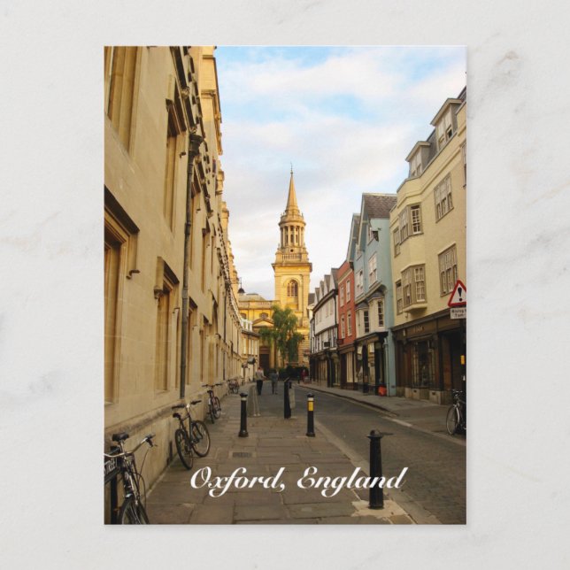 Oxford, postal de Inglaterra (Anverso)