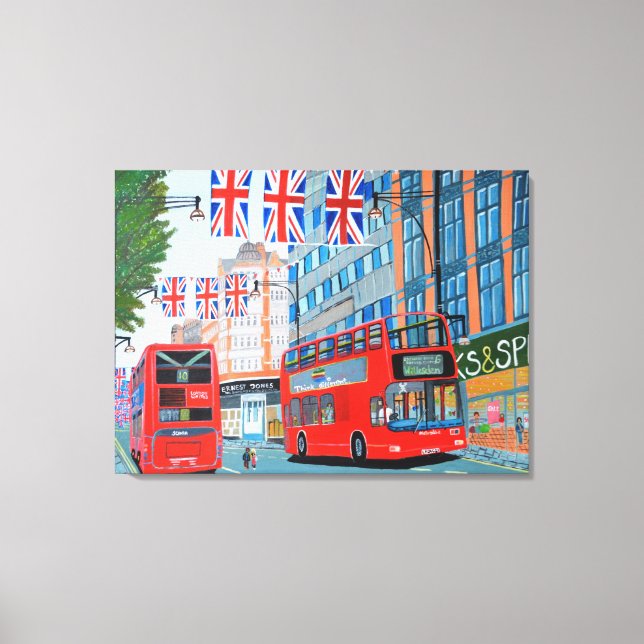 Oxford Street - Arte de tela de Diamond Jubilee de (Anverso)