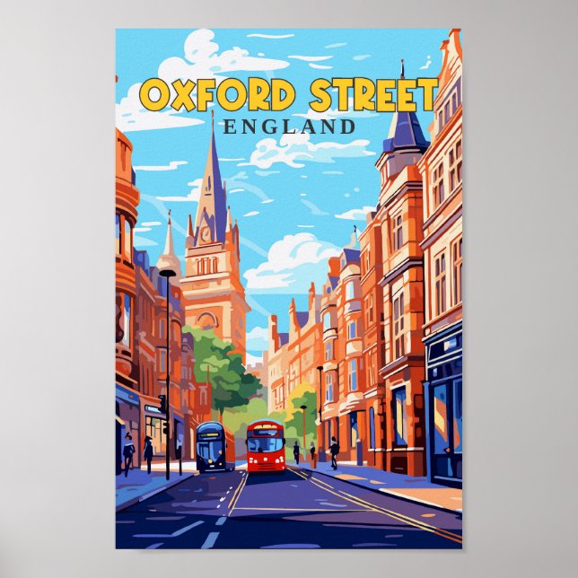 Oxford Street England Viaje de Arte (Frente)