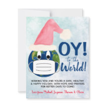 ¡OY al mundo! Divertida foto de Navidad en pandemi