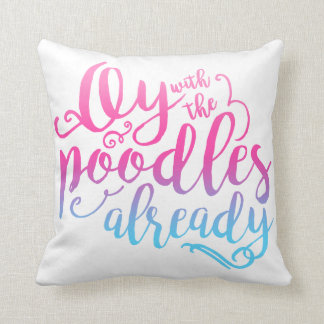 Oy con de los caniches el Cojín decorativo ya