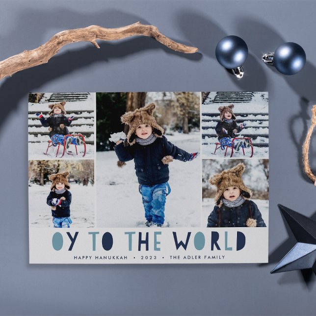 Oy to the World | Tarjeta de Collage de fotos Hanu (Subido por el creador)