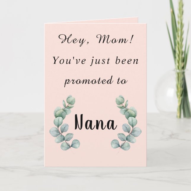 Oye, mamá, acabas de ser ascendida a la tarjeta Na (Anverso)