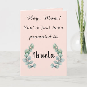 Oye, mamá, acabas de ser ascendida a tarjeta de Ab